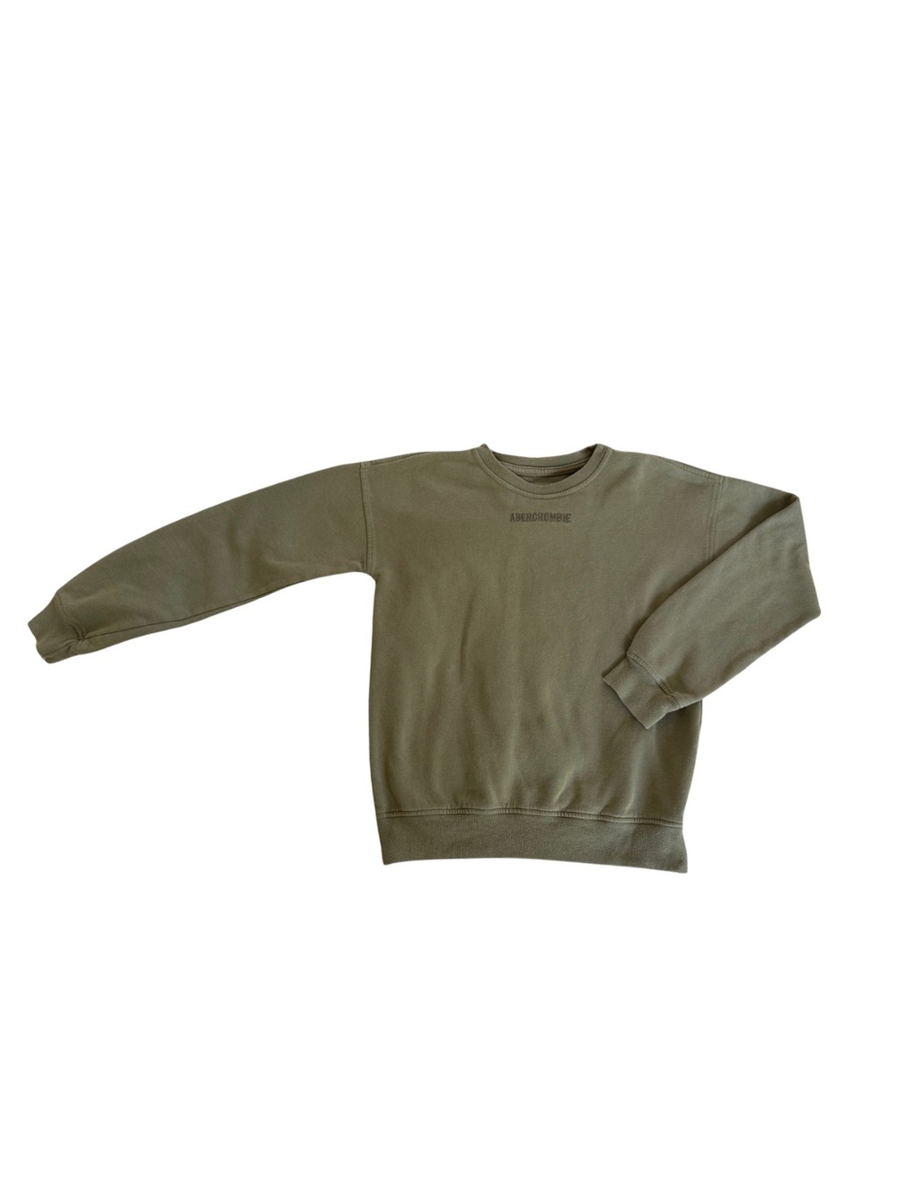 Abercrombie & Fitch Olive Green Crewneck Sweatshirt